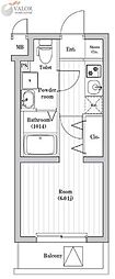 SPコート菊名サウス 1Kの間取図画像