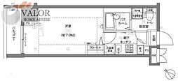フェニックス横濱関内BAYMARKS 1Kの間取図画像