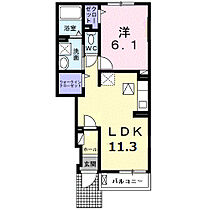 スペランツァII 105 ｜ 静岡県三島市徳倉802番地10（賃貸アパート1LDK・1階・41.13㎡） その2