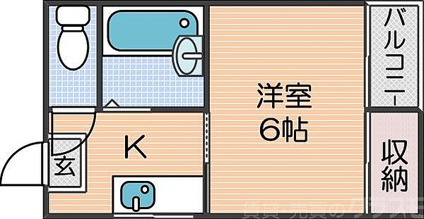 コーポロイヤル ｜大阪府大阪市住吉区沢之町2丁目(賃貸マンション1K・2階・18.00㎡)の写真 その2