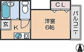 ハイツ木下  ｜ 大阪府大阪市西成区岸里2丁目（賃貸アパート1K・2階・19.42㎡） その2