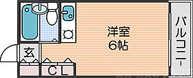 朝日プラザパレセーヌ  ｜ 大阪府大阪市西成区玉出中2丁目（賃貸マンション1R・4階・13.67㎡） その2