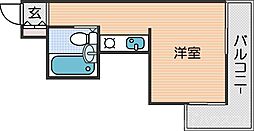 プロスピリティー住吉 ワンルームの間取図画像