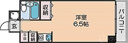 ロマネスク天神ノ森 ワンルームの間取図画像