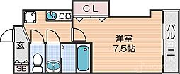 Luxe我孫子 1Kの間取図画像
