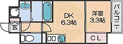 アバンティオグランデ 1DKの間取図画像