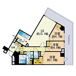 間取図画像 3LDK