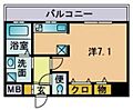 アミティ今川5階6.6万円