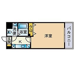 間取図画像 1K