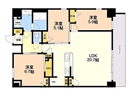 間取図画像 3LDK
