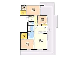 プレミアス大濠西 3LDKの間取図画像
