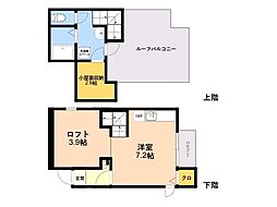 MAISONETICADVANCEeggbell ワンルームの間取図画像
