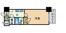 エンクレスト西公園 1Kの間取図画像