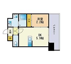 Ｍｏｄｅｒｎ Ｐａｌａｚｚｏ　天神ＡＸＩＡ 603 ｜ 福岡県福岡市中央区天神４丁目9番14号（賃貸マンション1DK・6階・21.92㎡） その2