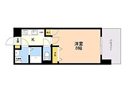 サヴォイラ・マリーナドゥハカタ 1Kの間取図画像