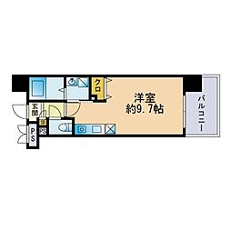 アーバンパーク天神東 ワンルームの間取図画像