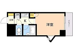 フォルム博多 1Kの間取図画像