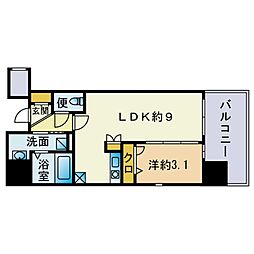 グランフォーレプライム大手門 1LDKの間取図画像