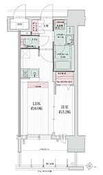 グランフォーレ博多プレミアベイサイド 1LDKの間取図画像