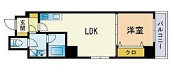 ウイング赤坂 1LDKの間取図画像