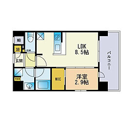 かもめビル 1LDKの間取図画像