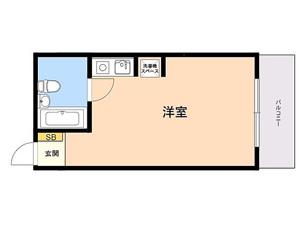 シティパーク薬院 706｜福岡県福岡市中央区薬院２丁目(賃貸マンション1R・7階・18.00㎡)の写真 その2