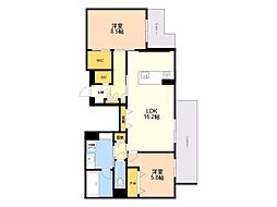 間取図画像 2LDK