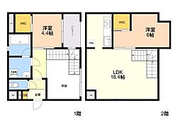 MODERN ASPIRATION 薬院Court 2丁目 2LDKの間取図画像