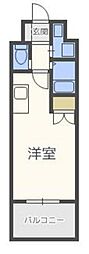 ウインステージ平尾 ワンルームの間取図画像