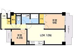 レキシントンスクエア浄水 2LDKの間取図画像