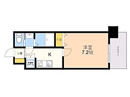 サヴォイコートオブアームズ 1Kの間取図画像
