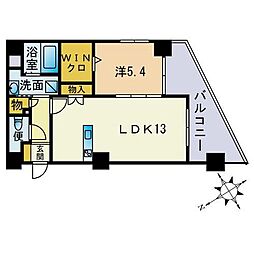 パントデスリジェ 1LDKの間取図画像