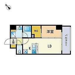 KFT高砂 1LDKの間取図画像