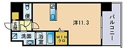 リフェスタ渡辺通 ワンルームの間取図画像