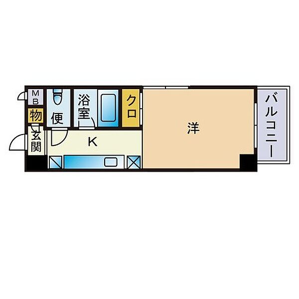 プレミール博多 201｜福岡県福岡市博多区博多駅前４丁目(賃貸マンション1R・2階・23.38㎡)の写真 その2