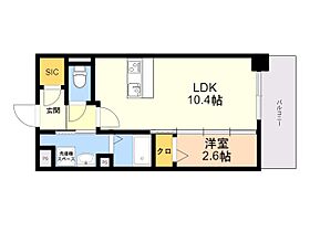 アビターレ博多 303 ｜ 福岡県福岡市博多区博多駅南２丁目10番14号（賃貸マンション1LDK・3階・34.44㎡） その2