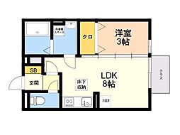 間取図画像 1LDK