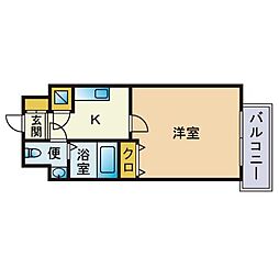 間取図画像 1K