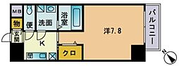 パルク博多駅南 1Kの間取図画像