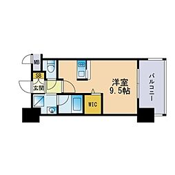 エンクレストGRAN博多駅前 1Kの間取図画像