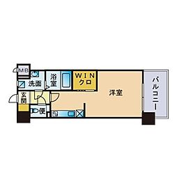 エンクレスト博多3 1Kの間取図画像
