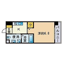 グランドシャルマン博多駅前 1Kの間取図画像