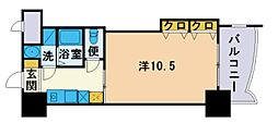 ロイヤル博多駅前 1Kの間取図画像