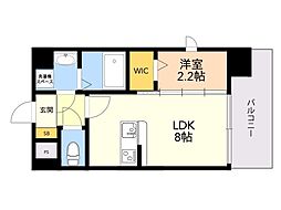 MODERNPALAZZO美野島NEURO 1LDKの間取図画像