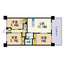 間取図画像 3LDK