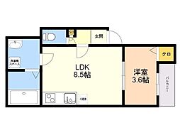 間取図画像 1LDK