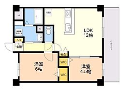 CasaFelice 2LDKの間取図画像