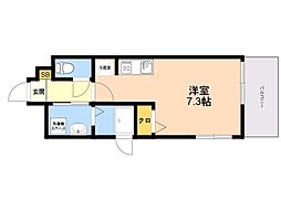 REGINA ワンルームの間取図画像