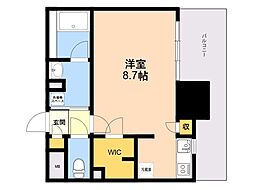 RJRプレシア吉塚駅前 1Kの間取図画像
