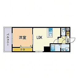 リファレンス東公園 1LDKの間取図画像